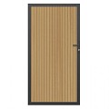 NTW deur met alu frame verticaal Triple Red Cedar 100x195 cm. ~