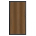 NTW deur met alu frame verticaal Triple Teak 100x195 cm. ~