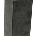 Betonpoer L 18x18x50 cm. recht schroefdraad M20 antraciet. ~