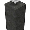 Betonpoer XL 22x22x40 cm. recht schroefdraad M20 antraciet. ~