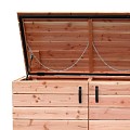 Douglas containerkast dubbel op zwart frame (HxBxD) 118x151x85 cm. onbehandeld ~