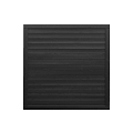 Vuren tuinscherm Hillhout Basic Excellent 180x180x4,5 cm. zwart gespoten (RAL 9005) ~