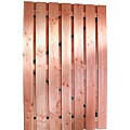 Douglas geschaafde plankendeur op zwart verstelbaar stalen frame 16 mm 120x195 cm. onbehandeld. ~