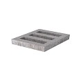Schellevis Oudhollands grasbetontegel grijs open met facet 60x60x10 cm. ~