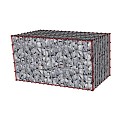 Ongevulde steenkorf 150x100x50 cm. ~