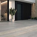 Zwembadrand recht Materia Gris 120x31,5x1,4 cm. Antislip ~