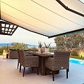 Zwembadrand recht Urban Blanco 120x31,5x1,4 cm. Antislip ~