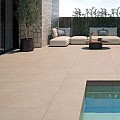 Zwembadrand recht Cronos Crema 120x31,5x1,4 cm. Antislip ~