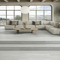 Zwembadrand recht Travis Gris 120x31,5x1,4 cm. Antislip ~