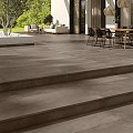 Zwembadrand recht Selene Mocca 120x31,5x1,4 cm. Antislip ~