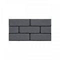 Klinker in-Line getrommeld waalformaat 20x6.5x8 cm Zwart waterpasserend ~