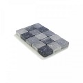 Kassei getrommeld 15x15x6 Grijs-Zwart ~