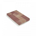 Kassei in-Line getrommeld 15x15x6 Rose-Rood ~