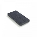 Ongetrommelde klinker velling 20x20x6 Zwart ~