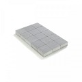 Ongetrommelde klinker zonder velling 15x15x6 Grijs ~