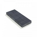 Ongetrommelde klinker zonder velling 20x20x6 Zwart ~