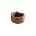 Bloembak beton Mini Bruin 35/28/20 cm ~
