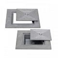 Aluminium deksel enkel 30x30 cm ~