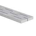 Keramisch rooster 50x13.3 cm dikte 20 mm met horizontale gleuven ~