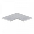 Keramiek 20 mm binnenhoek uit 2 stukken 60x30 cm rechte zijde met 2 vellingkanten ~