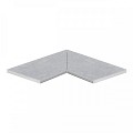 Keramiek 20 mm binnenhoek uit 2 stukken 60x30 cm 90° cm opgerond ~