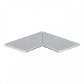 Keramiek 20 mm binnenhoek uit 2 stukken 60x30 cm 180° cm opgerond ~