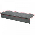 Spotted Bluestone Gezoet 100x35x3 cm. Trapoptrede met afgeronde neus ~