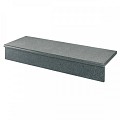 Donker grijs graniet G654 traptrede stootbord gezoet 100x12x2 cm. ~