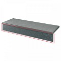 Donker grijs graniet G654 traptrede stootbord gezoet 100x12x2 cm. ~