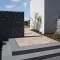 Donker grijs graniet G654 traptrede gevlamd 50x35x15 cm. ~