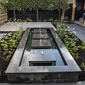 Spotted Bluestone Gezoet met Facet 100x15x3cm. Vijverrand ~