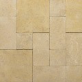 Duna beige - gezandstraald-gevibreerd Opus Romaans verband 3 cm dik ~