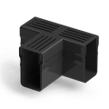 U-Drain afvoergoot WaterWijs 10-6,5-T koppelstuk zwart ~