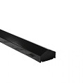 Muurafdekband met punt zwart gecoat 100x15x5 cm. ~