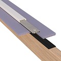 Pext Polycarbonaat Dakpakket - 8060x3000 muuraanbouw - zwart - polycarbonaat helder ~
