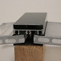 Pext Polycarbonaat Dakpakket - 8060x3000 muuraanbouw - zwart - polycarbonaat helder ~