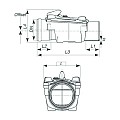 Redi Terugslagklep 125mm. - Manchet/Spie 2 Rvs Kleppen ~