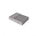 Schellevis Oudhollandse Flowplaat 80 grijs 80x62,5x14 cm. ~
