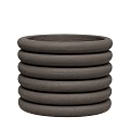 Pottery Pots plantenbak Milo Low L Ribbed Brown  (øxh) 40x26 cm. ~