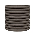 Pottery Pots plantenbak Milo Ribbed Brown