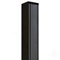 Aluminium paal met kap 88x88x1860mm met houten kern 1840mm [antraciet gepoedercoat] bc ~