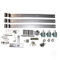 Beslagset "Design" (tbv WPC tuindeur) [aluminium] bc ~