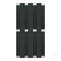 WPC-antraciet FSC tuinscherm "Design" recht 7L 13mm met alu liggers 39x900x1800mm bc ~