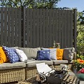 Aluminium paal met kap 68x68x2720mm met houten kern 2700mm [antra.gepoedercoat] bc ~