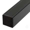 Aluminium paal met kap 68x68x2720mm met houten kern 2700mm [antra.gepoedercoat] bc ~