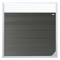 WPC-antraciet FSC tuinscherm "Forte" recht 45x1800x1800mm met trellis bc ~