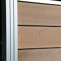 Aluminium paal "Modular" 68x68x1800mm (tbv scherm 1800 hoog) in folie bc ~