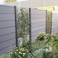 Aluminium paal "Modular" 68x68x1800mm (tbv scherm 1800 hoog) [antraciet gepoedercoat] in folie bc ~