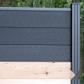Elephant onder- en bovenregel M&M/ModRh aluminium 20x25x1800mm (2 stuks) zwart incl tie-clips ~