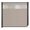 WPC-duo-grijs lamel "Mix&Match" 20x141x1800mm 2 stuks in krimpfolie bc ~